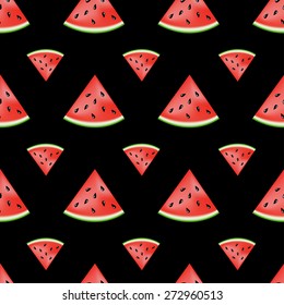 Lovely pieces of watermelon pattern - illustration