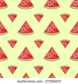 Lovely pieces of watermelon pattern - illustration