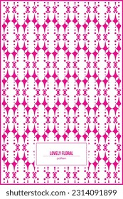 lovely pink floral pattern for wedding invitation card