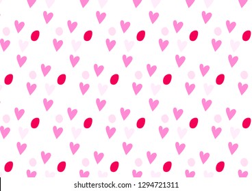 Lovely Pink Hart Pattern Vector Eps10 Stock Vector (Royalty Free ...