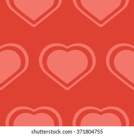 Lovely pink hearts pattern, abstract decorative background.