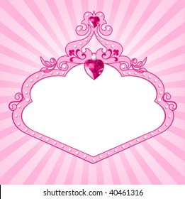 Lovely princess pink frame. Perfect for beautiful girls