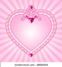 Lovely princess pink frame. Perfect for beautiful girls