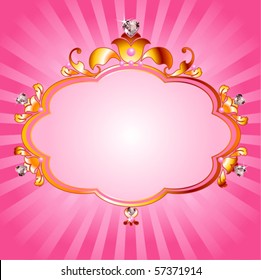 Lovely princess pink frame. Perfect for beautiful girls