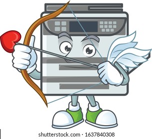 A lovely professional office copier Cupid with arrow and wings