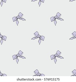 Lovely purple bows. Seamless pattern for your design