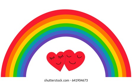 Lovely rainbow illustration