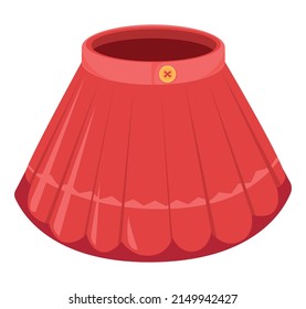 Lovely Red Mini Skirt Vector Illustration Stock Vector (Royalty Free ...