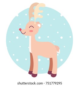 Lovely Reindeer in the snow