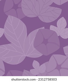 Lovely repeat floral design. Seamless purple bindweed pattern for printing on diverse surfaces.