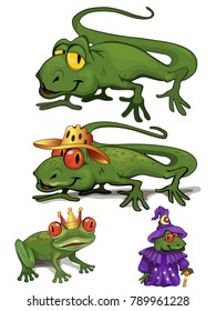 lovely reptiles illustration