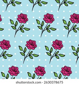 adorável rosa doodle vetor fundo
