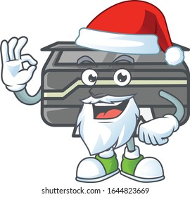 A lovely Santa printer mascot picture style with ok finger