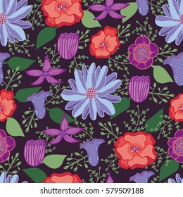 Lovely seamless floral pattern.