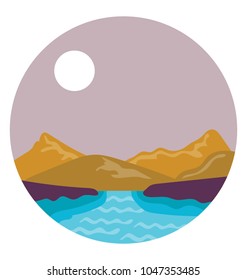 
A lovely seaside view with mountains 
