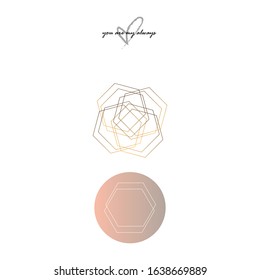 Lovely set of different rosy templates. Simple geometrical gold templates. Full levely set.