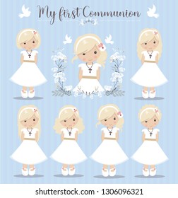 Lovely set of girls for First Communion