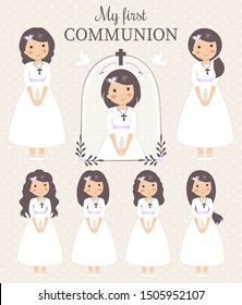 Lovely set of girls for First Communion