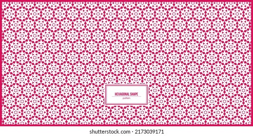 lovely shape of hexagon pattern