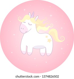 lovely shining unicorn baby