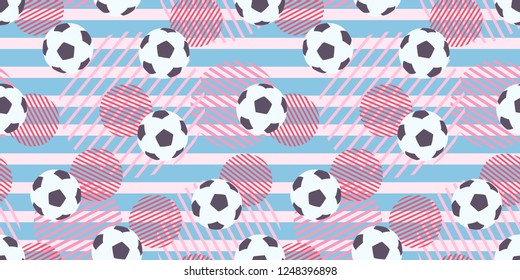 Lovely soccer ball pattern