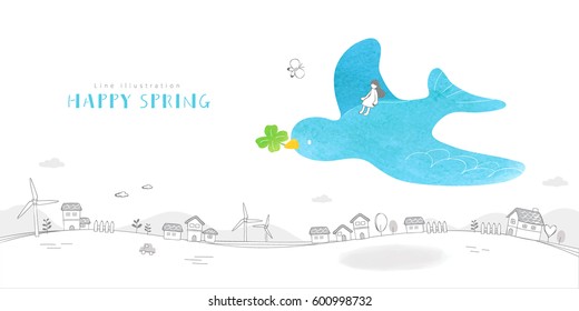 Lovely Spring Illustration