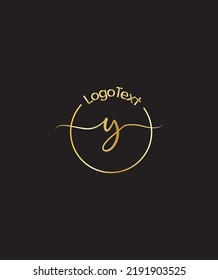 A Lovely And Stylish Script Letter Y Vector Logo Template