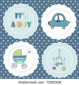 lovely tag set for baby boy