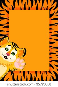 Lovely tiger toddler