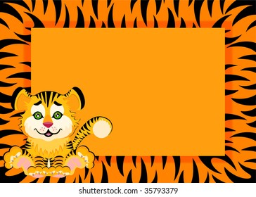 Lovely tiger toddler