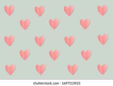 Lovely tiny heart background and wallpaper