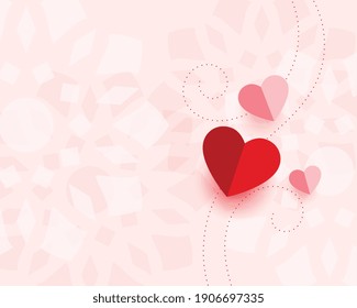 lovely valentines day card design with text space