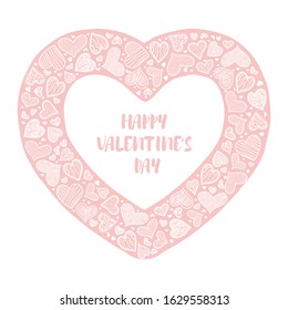 Lovely Valentine's Day Design, hand drawn ornate hearts - great for card designs, banners, wallpapers - vector design