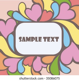 lovely vector card with free space for your text
