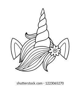 Adult Coloring Pages Unicorns Hd Stock Images Shutterstock