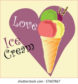  lovely vector ice cream