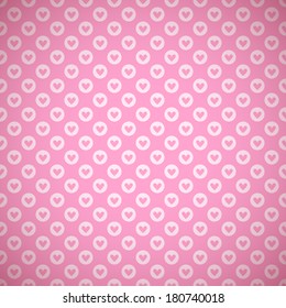 Lovely vector seamless pattern.  Retro pink color. Endless texture can be used for printing onto fabric and paper, scrap booking. Abstract pretty background