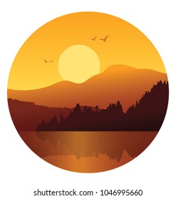 
A lovely view of sun rise, sun set view 
