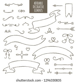 Lovely vintage decorative elements