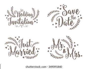 Lovely Wedding Design Set