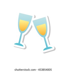 lovely wedding icon, vector illustration eps10 isolated