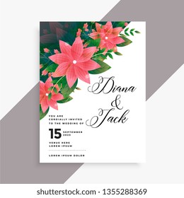 lovely wedding invitation card design