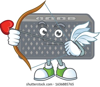 A lovely wireless speaker Cupid with arrow and wings