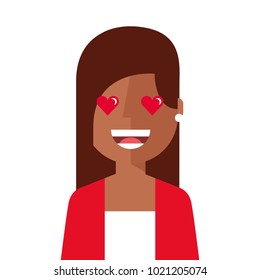 lovely young woman avatar character