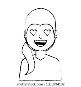 lovely young woman avatar character
