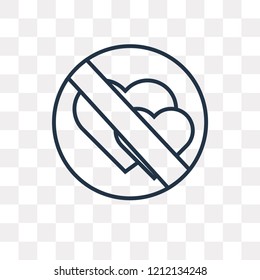 Lovemaking vector outline icon isolated on transparent background, high quality linear Lovemaking transparency concept can be used web and mobile