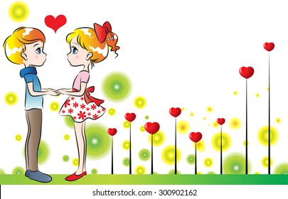 lover with background