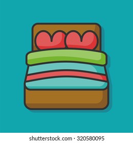 lover bed icon