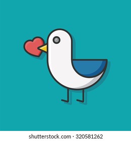 lover birds icon