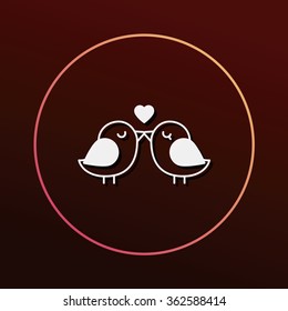 lover birds icon